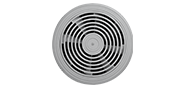 Round plastic air diffusers for installation in floors.